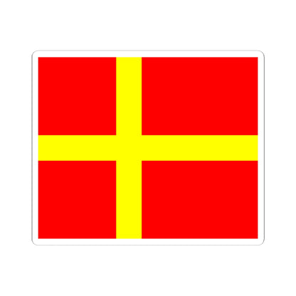 Flag of Skane (Sweden) STICKER Vinyl Kiss-Cut Decal