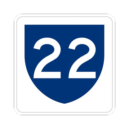 PR primary 22 (Puerto Rico) (Road Sign) STICKER Vinyl Kiss-Cut Decal