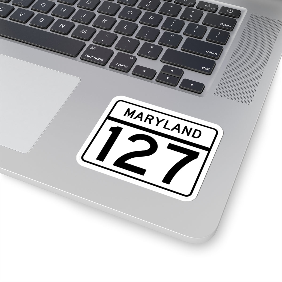 MD Route 127 (Maryland) (Road Sign) STICKER Vinyl Kiss-Cut Decal