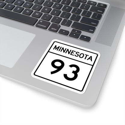 MN-93 1948 (Minnesota) (Road Sign) STICKER Vinyl Kiss-Cut Decal