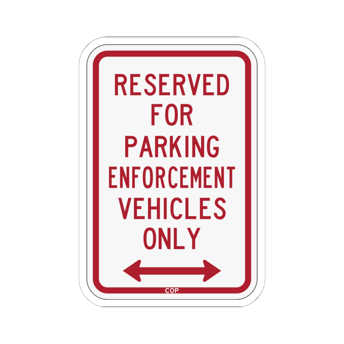 PBOT Road sign P4100D (Oregon) (Road Sign) STICKER Vinyl Kiss-Cut Decal
