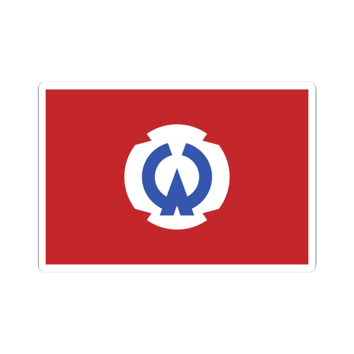 Flag of Ōtsuchi Iwate (Japan) STICKER Vinyl Kiss-Cut Decal