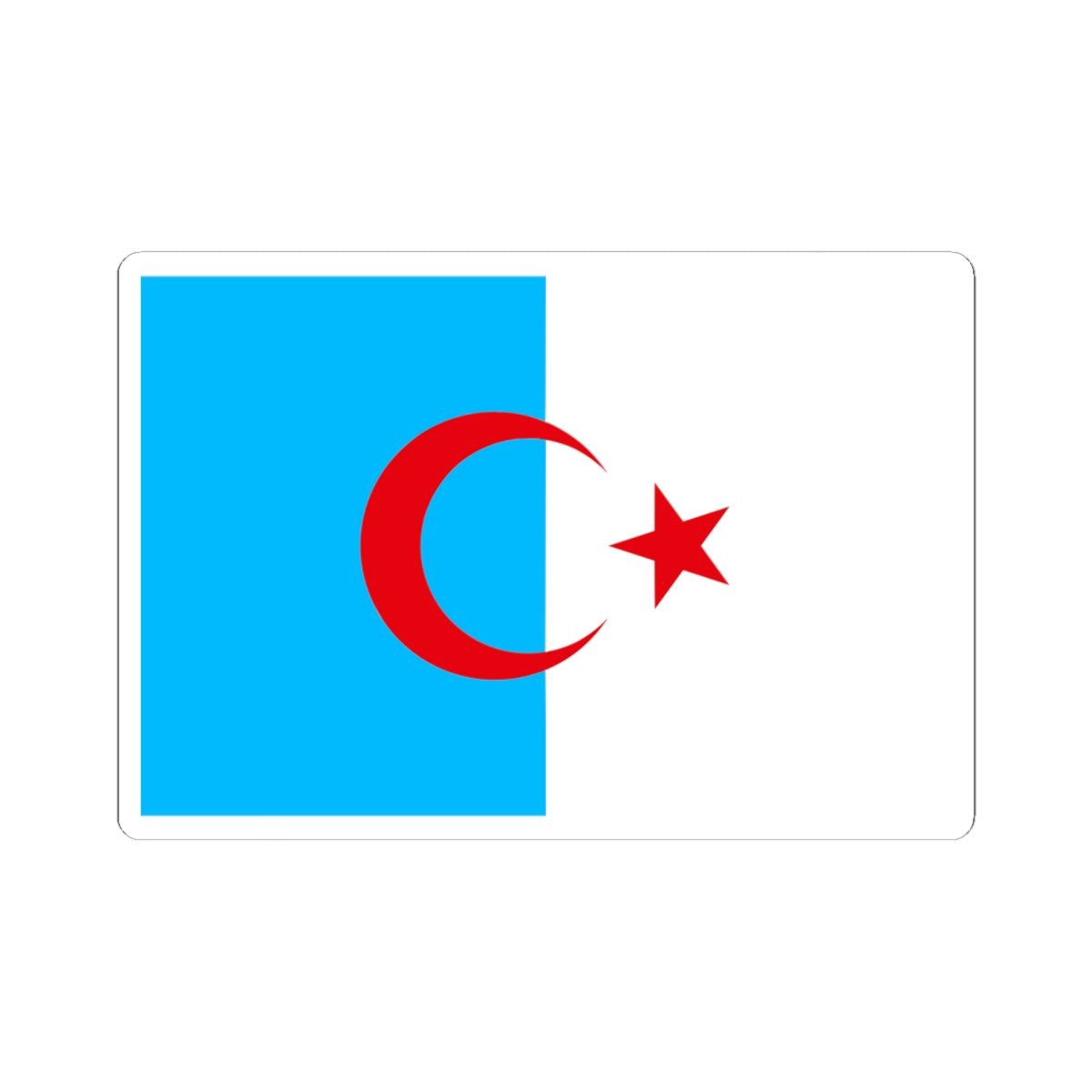 Flag of Syrian Turkmen Assembly (Syria) STICKER Vinyl Kiss-Cut Decal