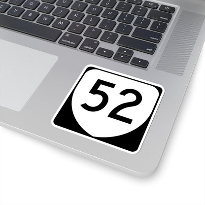 Virginia 52 (Virginia) (Road Sign) STICKER Vinyl Kiss-Cut Decal