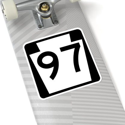 PA-97 (Pennsylvania) (Road Sign) STICKER Vinyl Kiss-Cut Decal