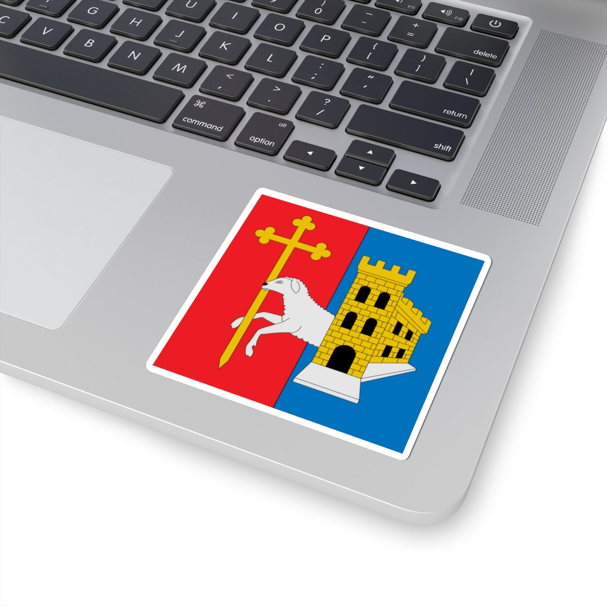 Flag of Gilberto Agustoni (Switzerland) STICKER Vinyl Kiss-Cut Decal