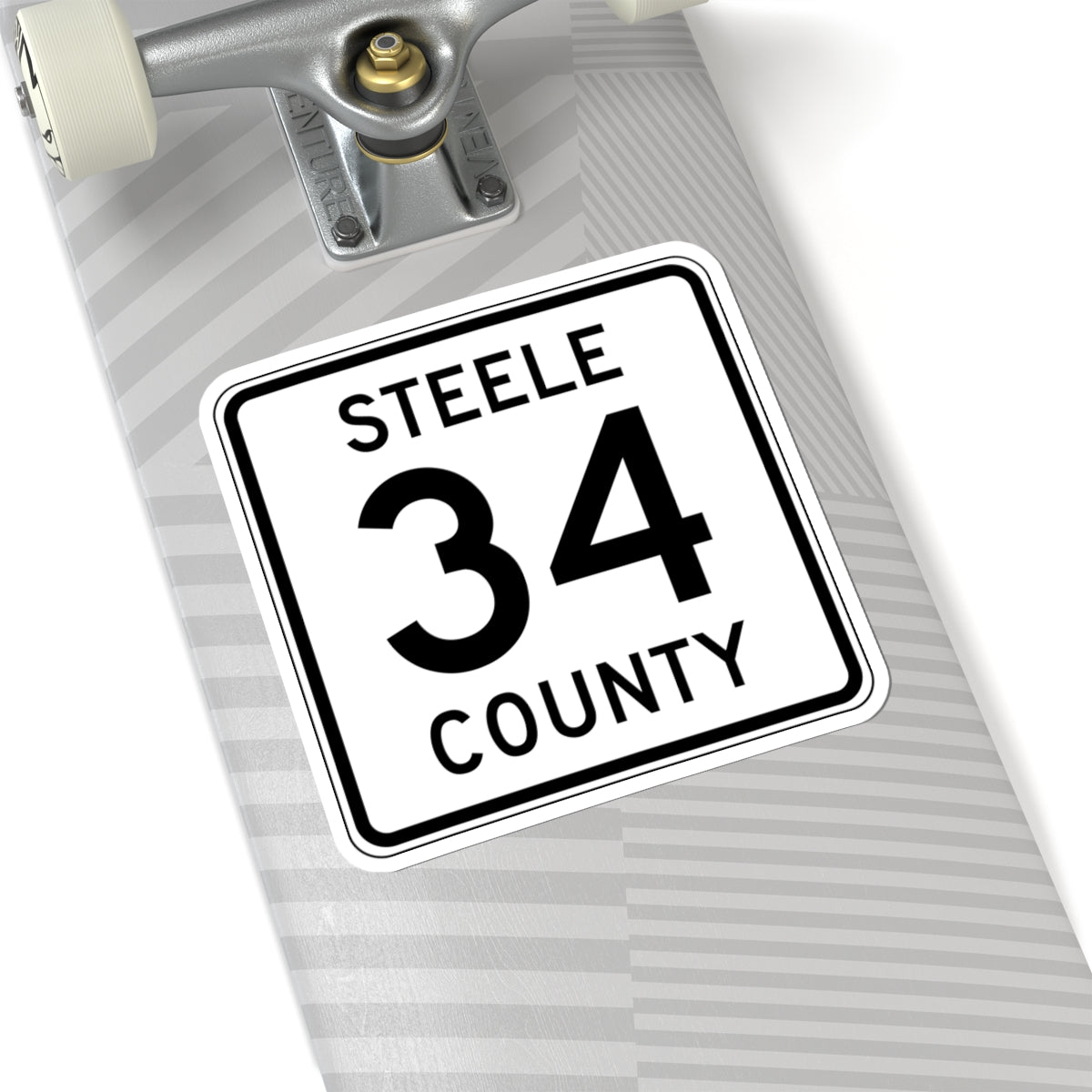 Steele County Route 34 MN (Minnesota) (Road Sign) STICKER Vinyl Kiss-Cut Decal