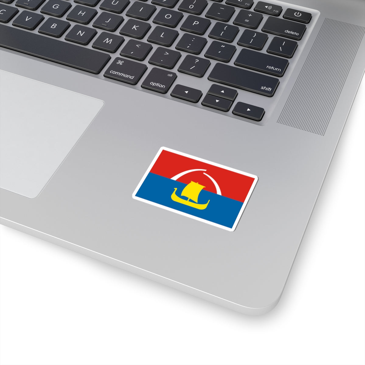 Flag of Vsevolozhsky rayon Leningrad oblast (Russia) STICKER Vinyl Kiss-Cut Decal