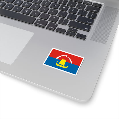 Flag of Vsevolozhsky rayon Leningrad oblast (Russia) STICKER Vinyl Kiss-Cut Decal