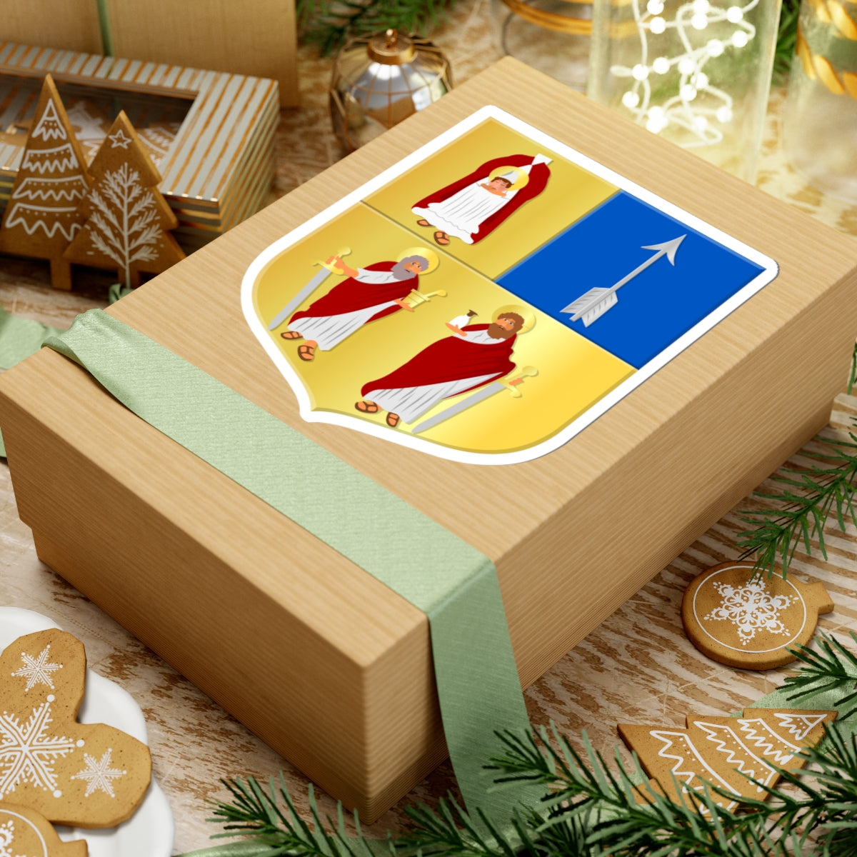 Bergen L-wapen (Netherlands) (Coat of Arms) STICKER Vinyl Kiss-Cut Decal