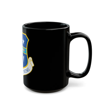 109th Airlift Wing (U.S. Air Force) Black Coffee Mug-The Sticker Space