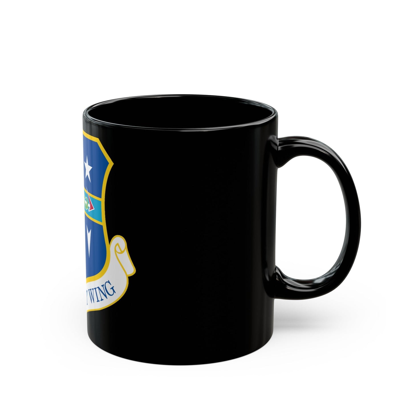 109th Airlift Wing (U.S. Air Force) Black Coffee Mug-The Sticker Space