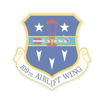 109th Airlift Wing (U.S. Air Force) STICKER Vinyl Kiss-Cut Decal 3 Inch Transparent - The Sticker Space