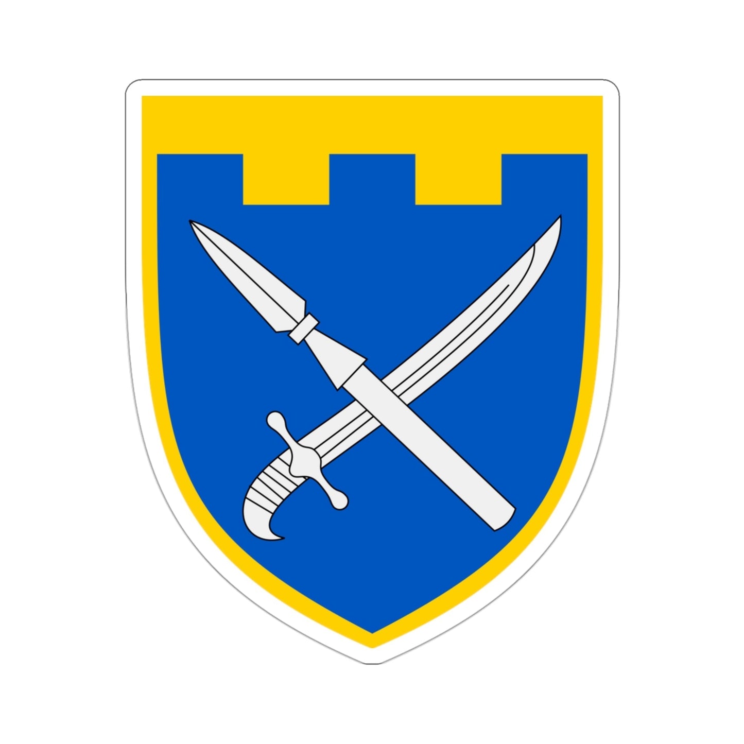 109th Detached Territorial Defense Brigade (Ukraine) STICKER Vinyl Die-Cut Decal-3 Inch-The Sticker Space