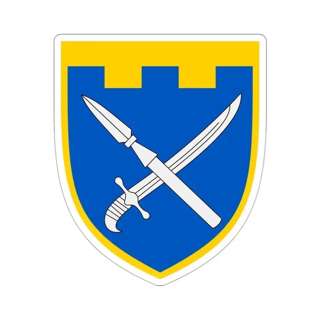 109th Detached Territorial Defense Brigade (Ukraine) STICKER Vinyl Die-Cut Decal 3 Inch - The Sticker Space