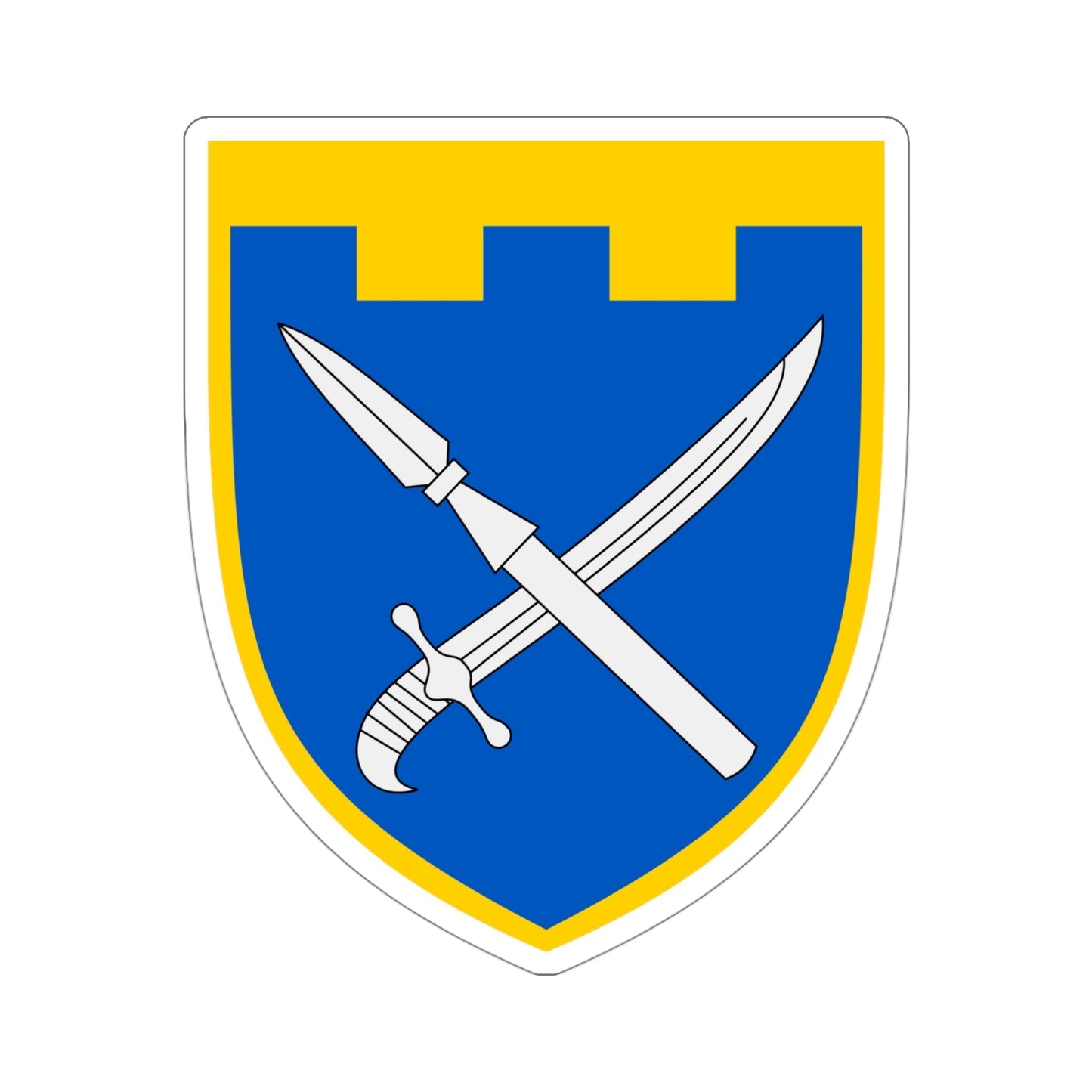 109th Detached Territorial Defense Brigade (Ukraine) STICKER Vinyl Die-Cut Decal-4 Inch-The Sticker Space