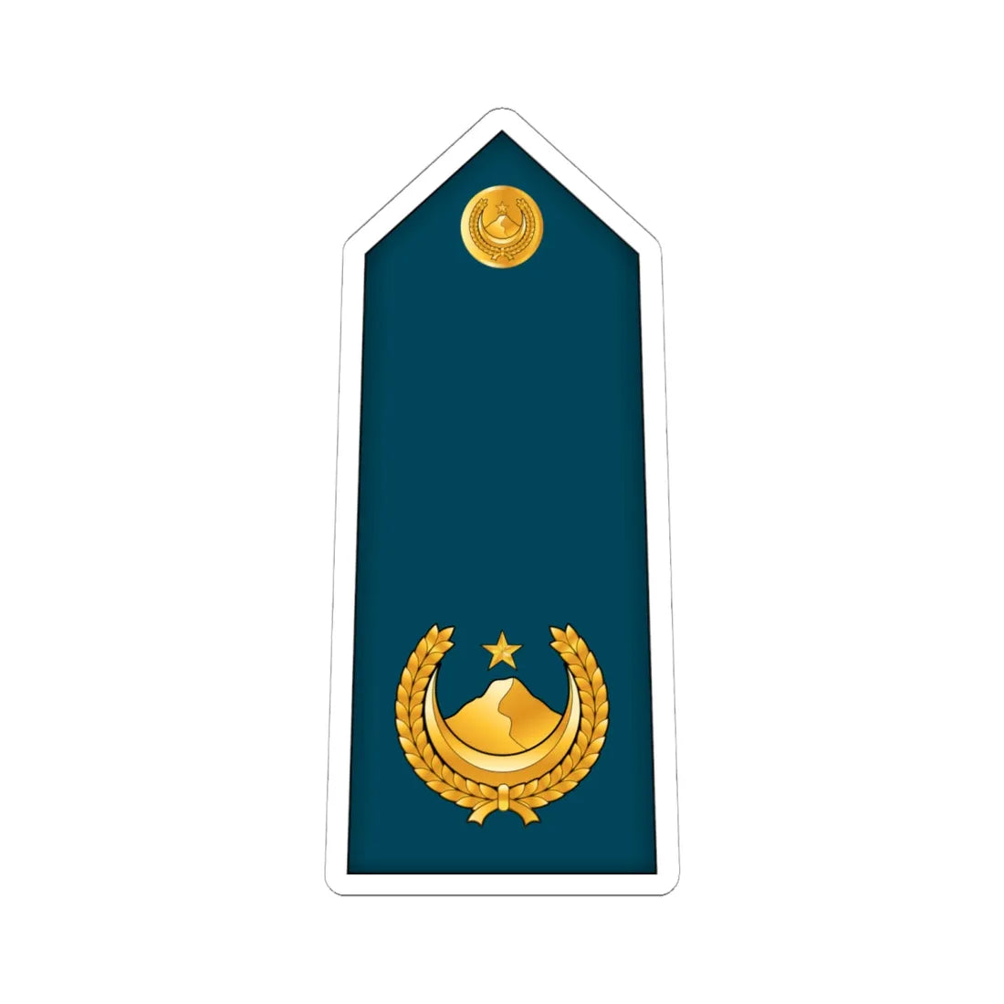 10.AlgAF MAJ (Algeria) (Military Rank) STICKER Vinyl Kiss-Cut Decal 6 Inch White - The Sticker Space