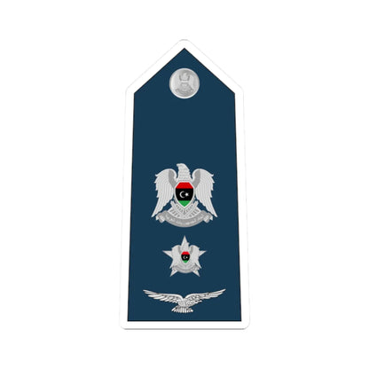 10.Libyan Air Force LTC (Libya) (Military Rank) STICKER Vinyl Kiss-Cut Decal 2 Inch White - The Sticker Space