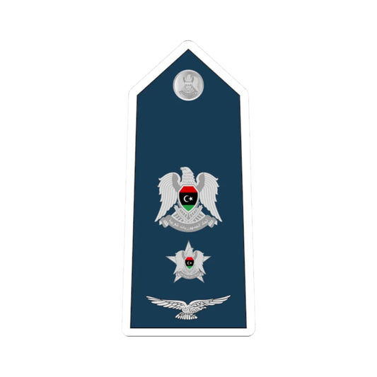 10.Libyan Air Force LTC (Libya) (Military Rank) STICKER Vinyl Kiss-Cut Decal 2 Inch White - The Sticker Space