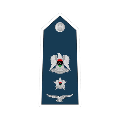 10.Libyan Air Force LTC (Libya) (Military Rank) STICKER Vinyl Kiss-Cut Decal 3 Inch White - The Sticker Space