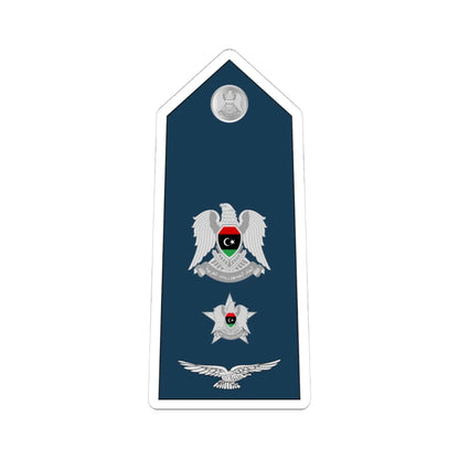 10.Libyan Air Force LTC (Libya) (Military Rank) STICKER Vinyl Kiss-Cut Decal 4 Inch White - The Sticker Space
