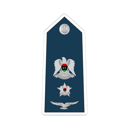 10.Libyan Air Force LTC (Libya) (Military Rank) STICKER Vinyl Kiss-Cut Decal 6 Inch White - The Sticker Space