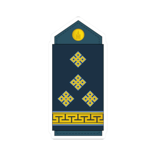 10.Mongolian Air Force CPT (Mongolia) (Military Rank) STICKER Vinyl Kiss-Cut Decal 2 Inch White - The Sticker Space