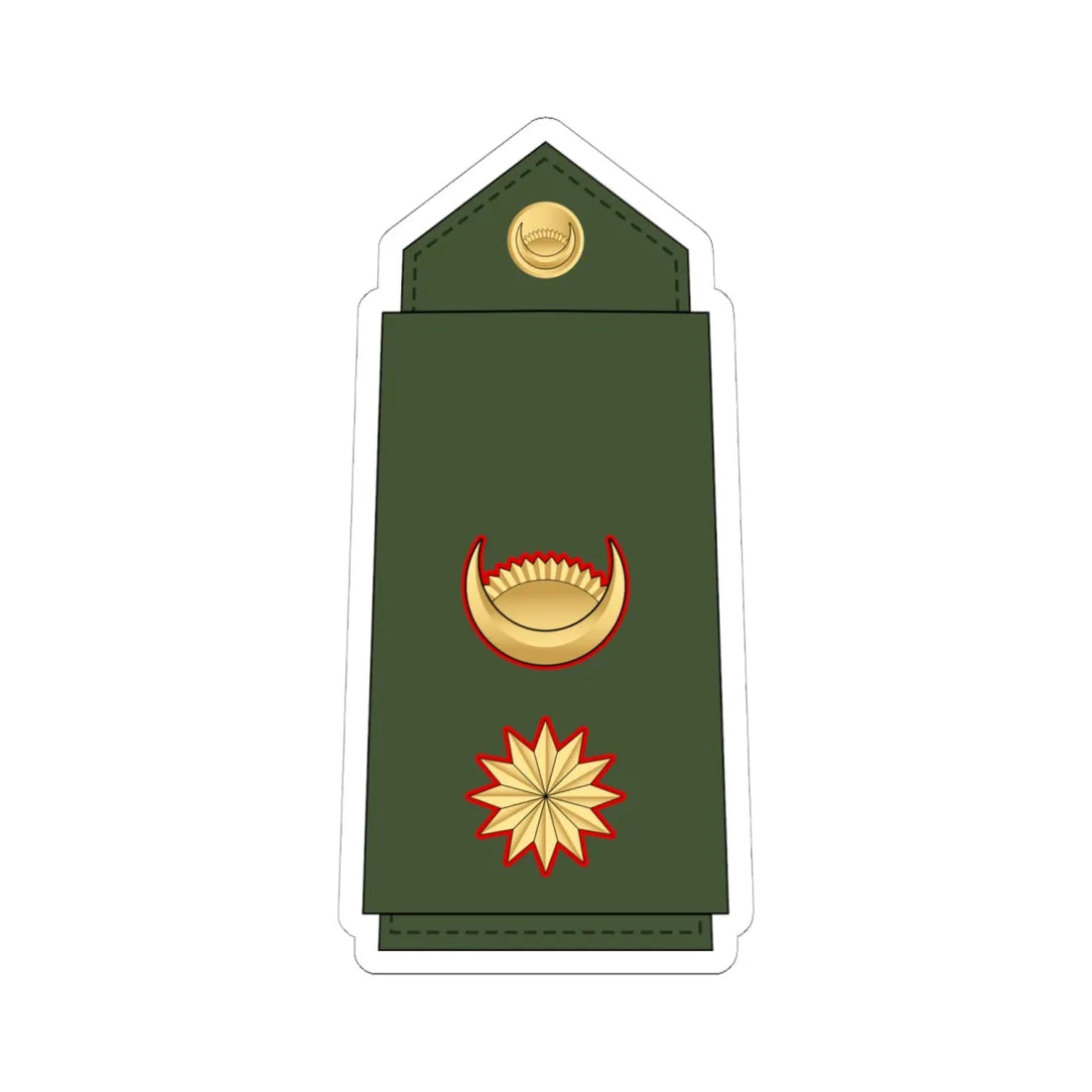 10.Nepalese Army WO1 (Nepal) (Military Rank) STICKER Vinyl Kiss-Cut Decal 6 Inch White - The Sticker Space