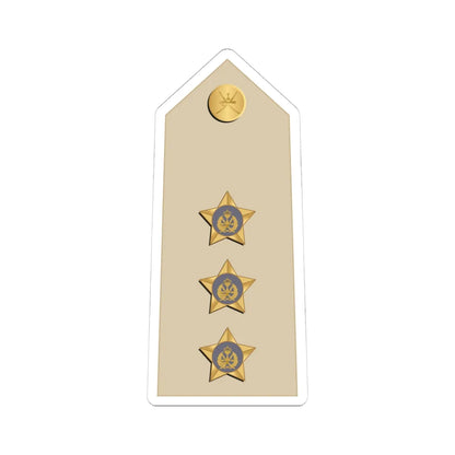 10.RAFO CAPT (Oman) (Military Rank) STICKER Vinyl Kiss-Cut Decal 4 Inch White - The Sticker Space