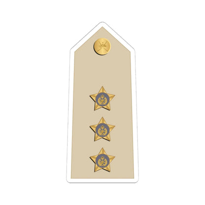 10.RAFO CAPT (Oman) (Military Rank) STICKER Vinyl Kiss-Cut Decal 6 Inch White - The Sticker Space