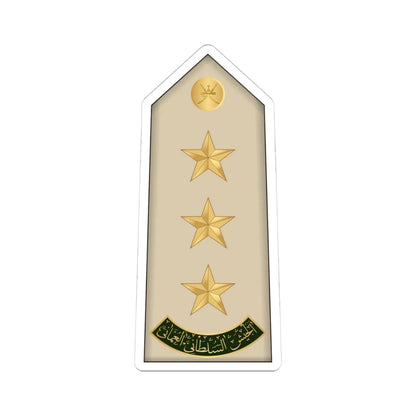 10.RAO CAPT (Oman) (Military Rank) STICKER Vinyl Kiss-Cut Decal 4 Inch White - The Sticker Space