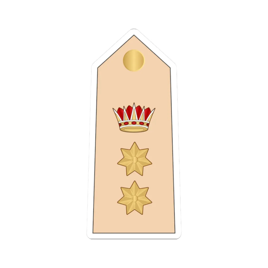 10.RBLF COL (Bahrain) (Military Rank) STICKER Vinyl Kiss-Cut Decal 2 Inch White - The Sticker Space
