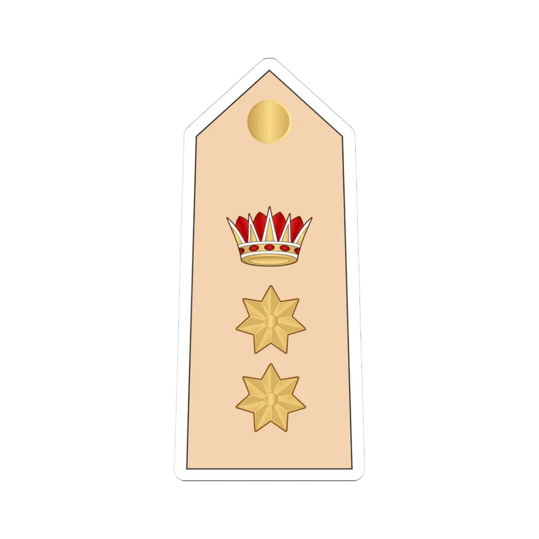 10.RBLF COL (Bahrain) (Military Rank) STICKER Vinyl Kiss-Cut Decal 3 Inch White - The Sticker Space
