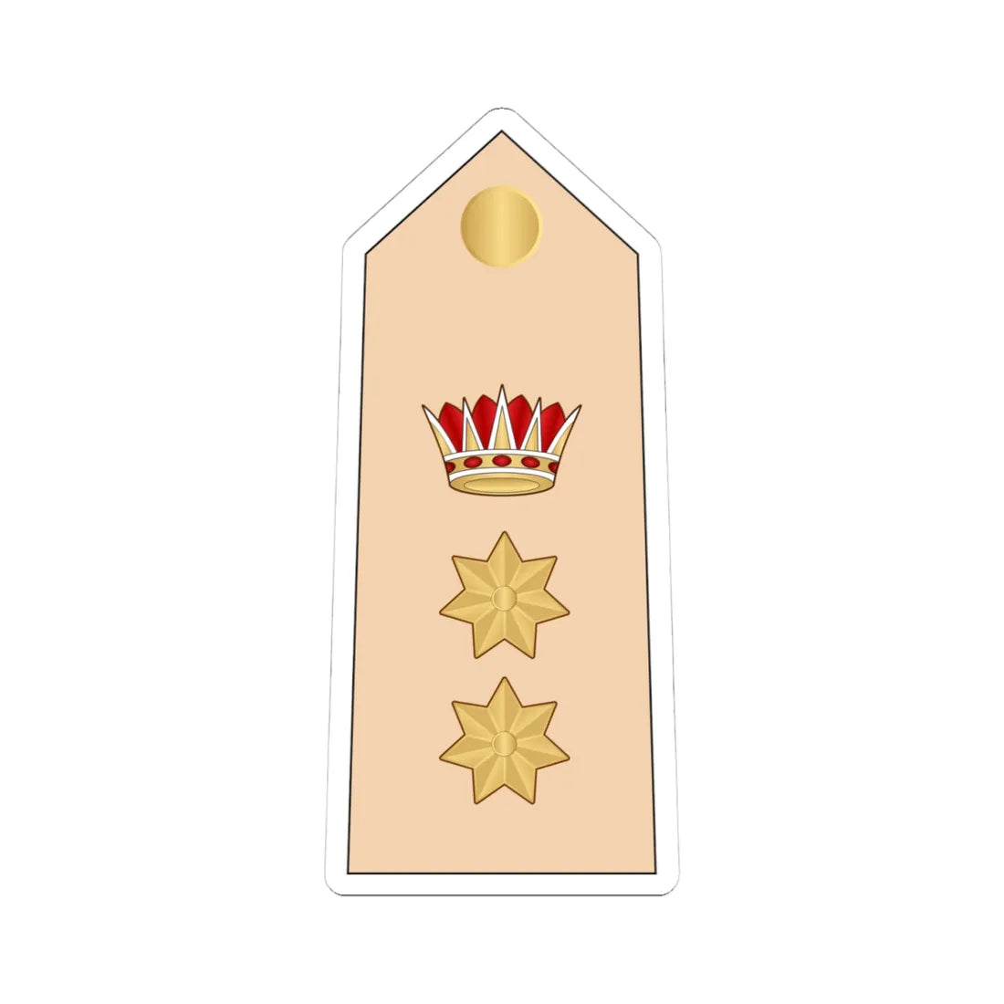 10.RBLF COL (Bahrain) (Military Rank) STICKER Vinyl Kiss-Cut Decal 4 Inch White - The Sticker Space