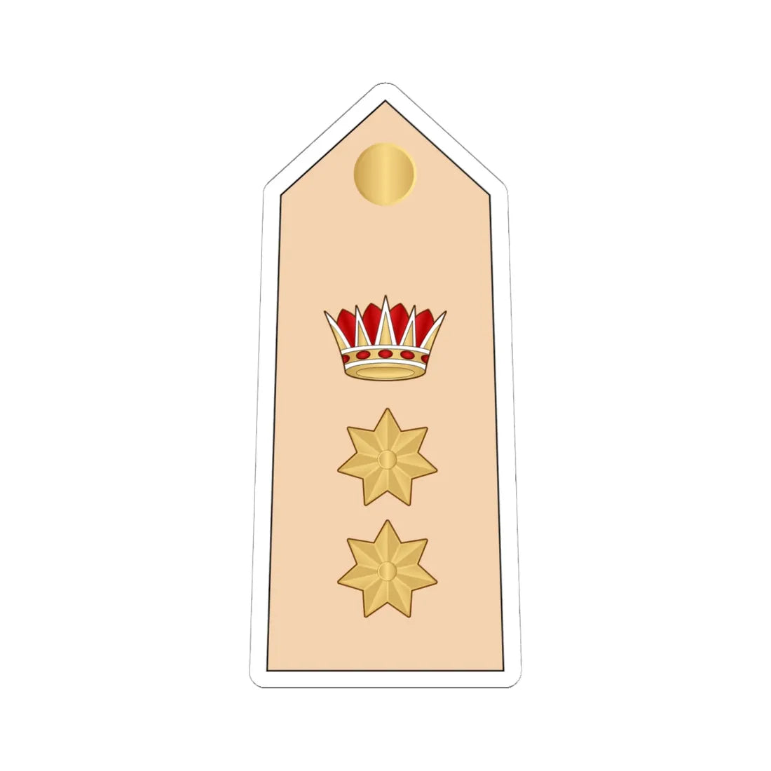 10.RBLF COL (Bahrain) (Military Rank) STICKER Vinyl Kiss-Cut Decal 6 Inch White - The Sticker Space