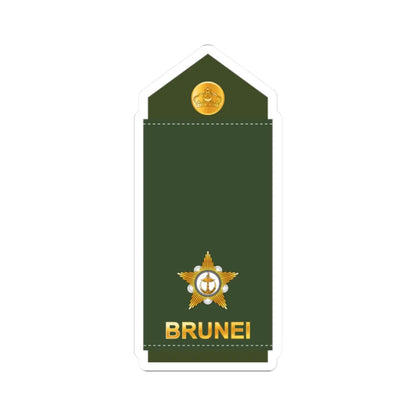 10.RBrLF 2LT (Brunei) (Military Rank) STICKER Vinyl Kiss-Cut Decal 2 Inch White - The Sticker Space