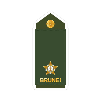 10.RBrLF 2LT (Brunei) (Military Rank) STICKER Vinyl Kiss-Cut Decal 3 Inch White - The Sticker Space