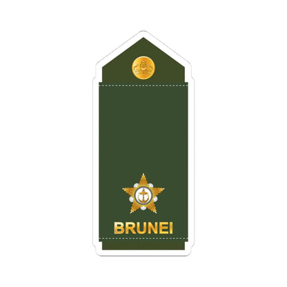 10.RBrLF 2LT (Brunei) (Military Rank) STICKER Vinyl Kiss-Cut Decal 4 Inch White - The Sticker Space