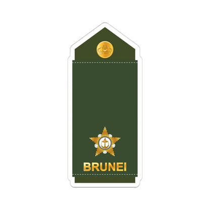10.RBrLF 2LT (Brunei) (Military Rank) STICKER Vinyl Kiss-Cut Decal 6 Inch White - The Sticker Space