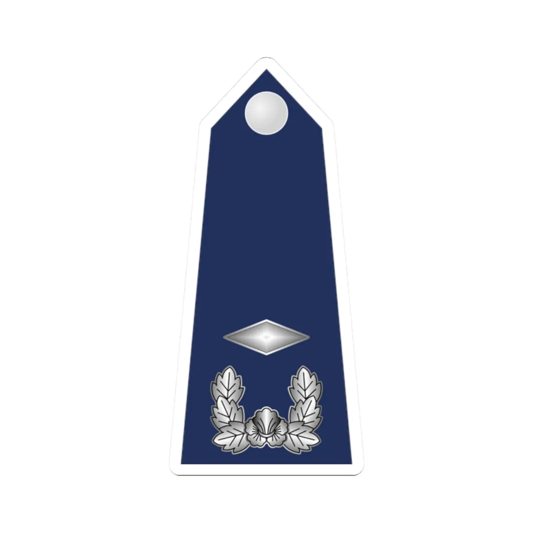 10.SKAF 2LT (Korea) (Military Rank) STICKER Vinyl Kiss-Cut Decal 2 Inch White - The Sticker Space