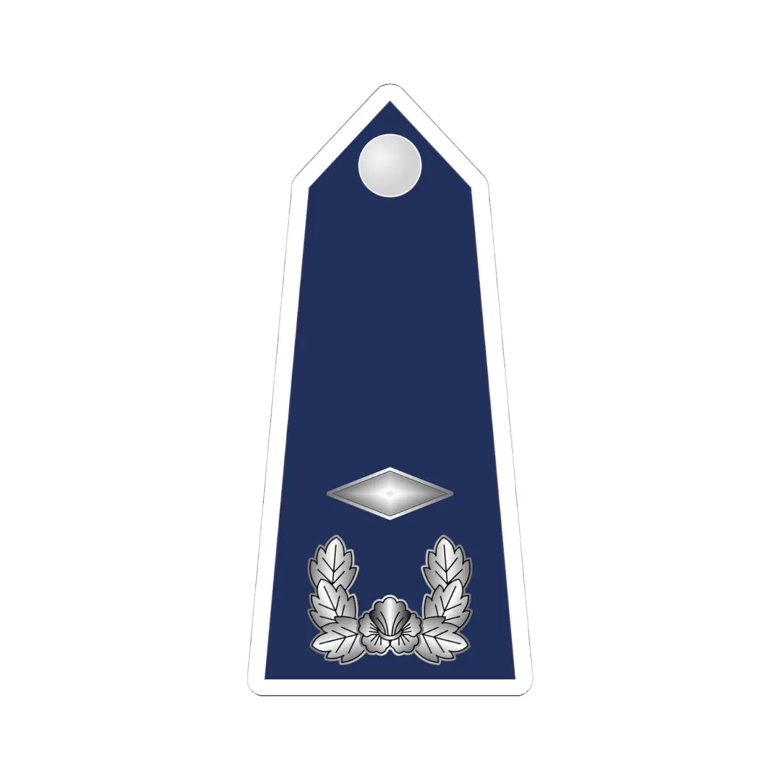 10.SKAF 2LT (Korea) (Military Rank) STICKER Vinyl Kiss-Cut Decal 4 Inch White - The Sticker Space