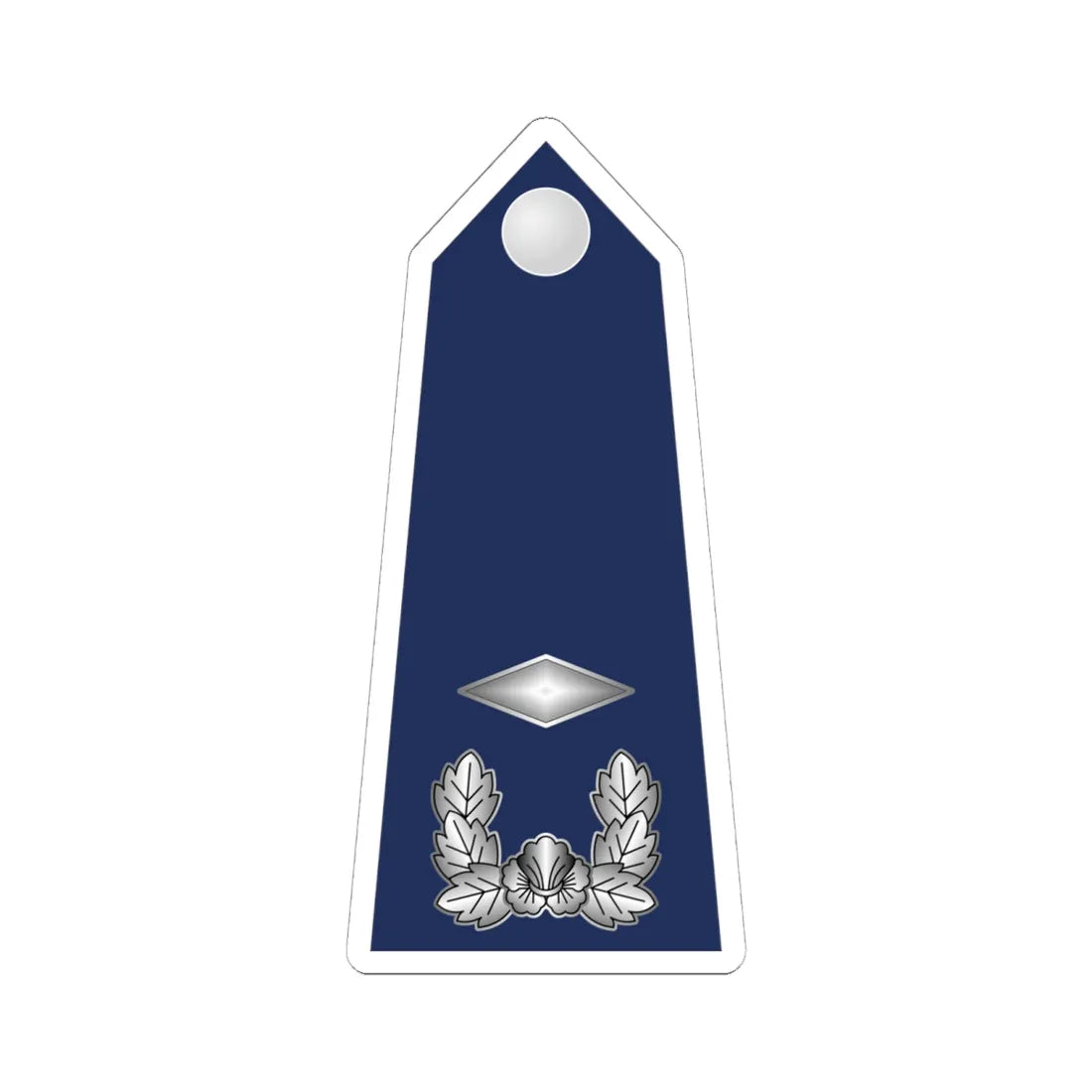 10.SKAF 2LT (Korea) (Military Rank) STICKER Vinyl Kiss-Cut Decal 6 Inch White - The Sticker Space