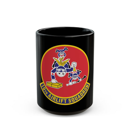 10th Airlift Squadron 2 (U.S. Air Force) Black Coffee Mug-15oz-The Sticker Space