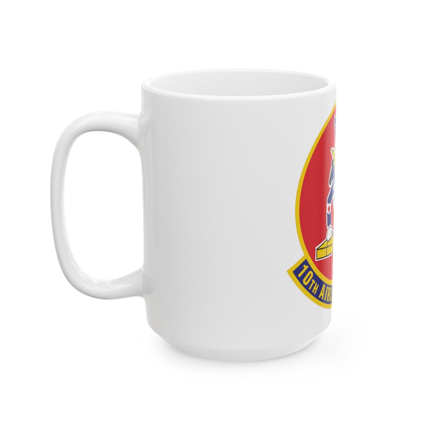 10th Airlift Squadron 2 (U.S. Air Force) White Coffee Mug-The Sticker Space