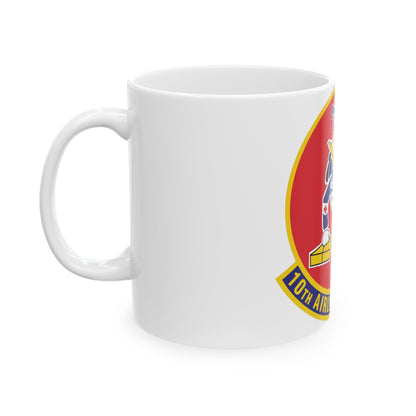 10th Airlift Squadron 2 (U.S. Air Force) White Coffee Mug-The Sticker Space