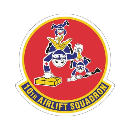 10th Airlift Squadron 2 (U.S. Air Force) STICKER Vinyl Kiss-Cut Decal 3 Inch White - The Sticker Space