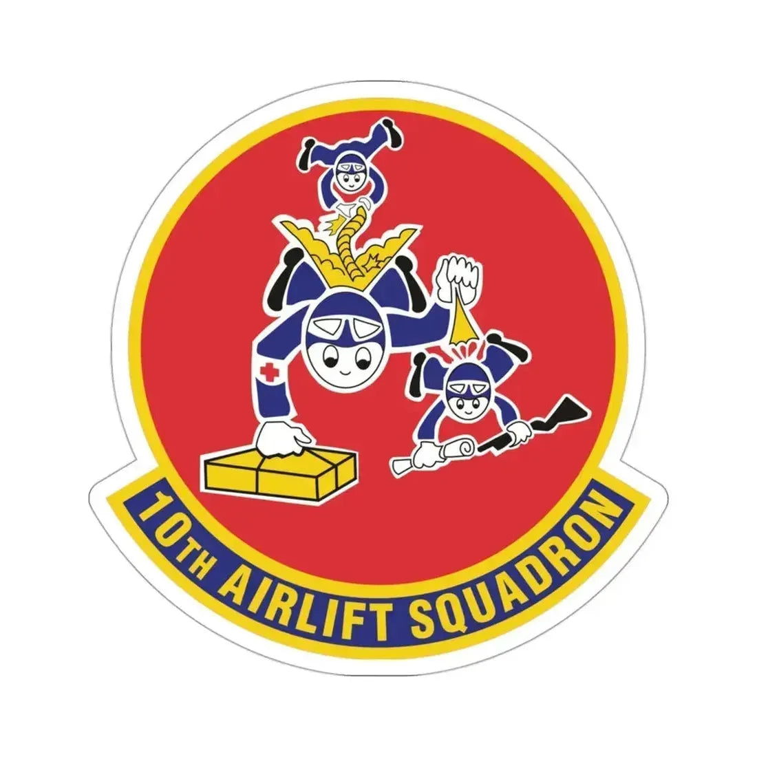 10th Airlift Squadron v2 (U.S. Air Force) STICKER Vinyl Die-Cut Decal - The Sticker Space