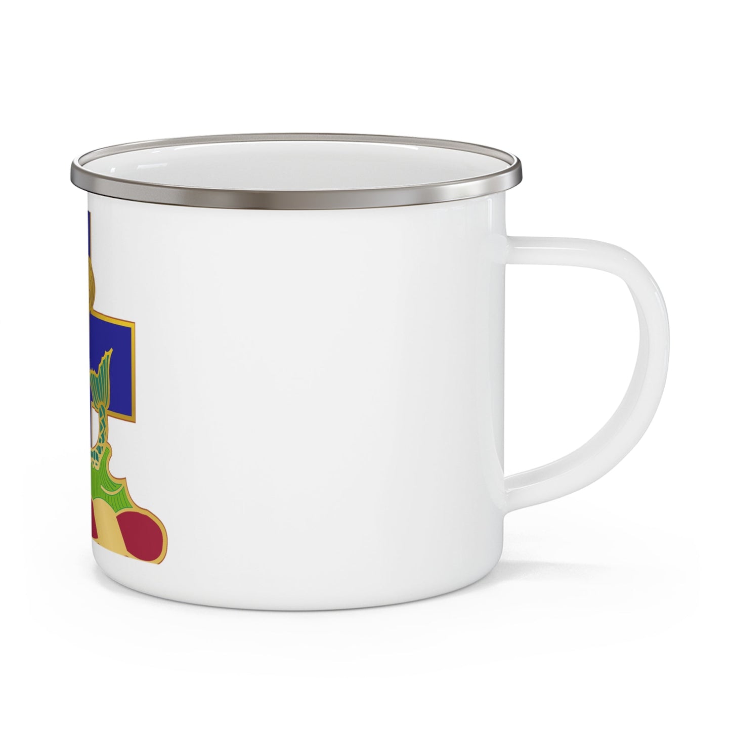 10th Antiaircraft Artillery Automatic Weapons Battalion (U.S. Army) 12oz Enamel Mug-12oz-The Sticker Space