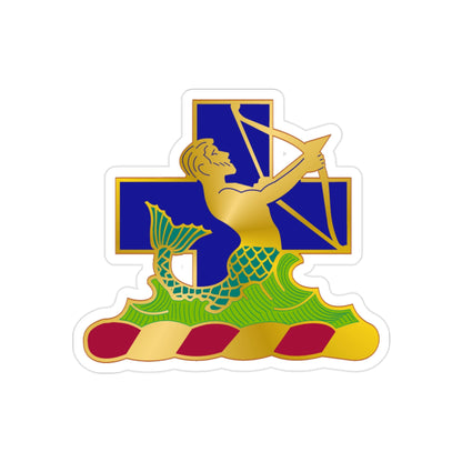 10th Antiaircraft Artillery Automatic Weapons Battalion (U.S. Army) REVERSE PRINT Transparent STICKER-2" × 2"-The Sticker Space