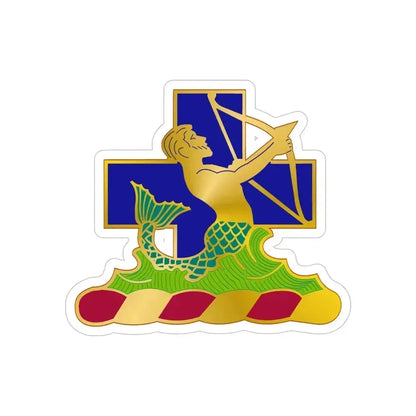 10th Antiaircraft Artillery Automatic Weapons Battalion (U.S. Army) REVERSE PRINT Transparent Die-Cut STICKER 5 Inch Die-Cut Transparent - The Sticker Space